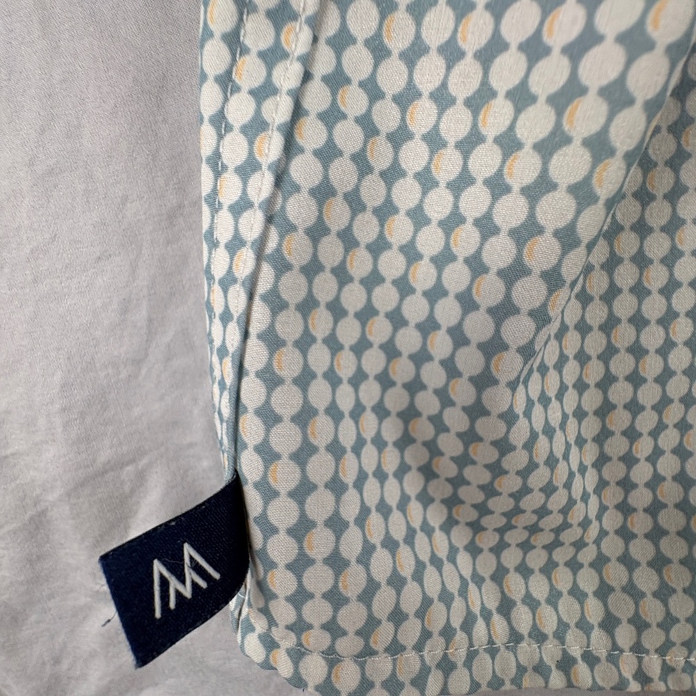 Mizzen+Main Light Green Patterned Button Down Shi… - image 4